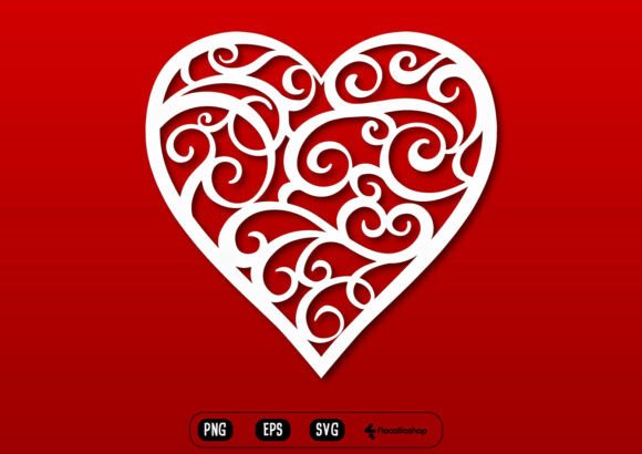 Decorative Floral Heart SVG Graphics and Illustrations Review