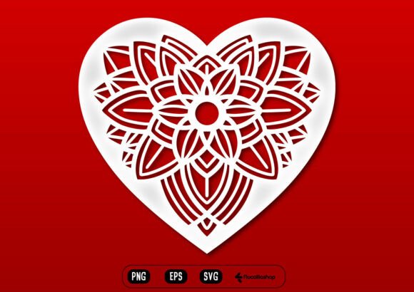 Decorative Floral Mandala Heart SVG Review
