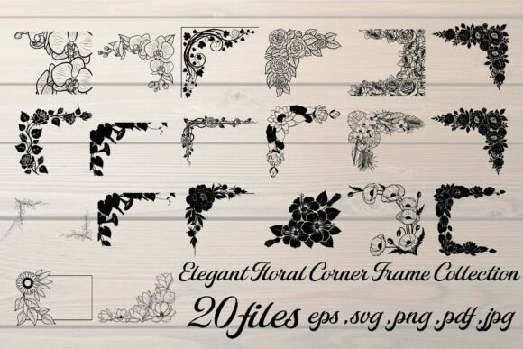 Elegant Floral Corner Frame Vector Graphics and Illustrations Review