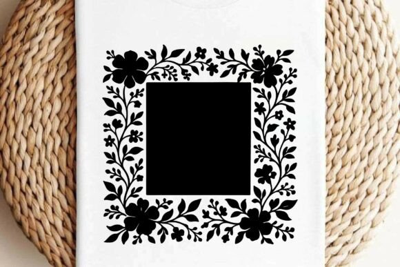 Floral Frame Clipart Vector Sublimation Graphics and Illustrations