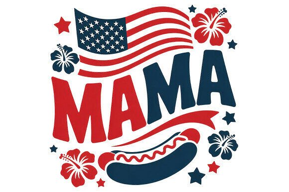 Floral Mama Png, 4th of July Png: Graphics and Illustrations Review