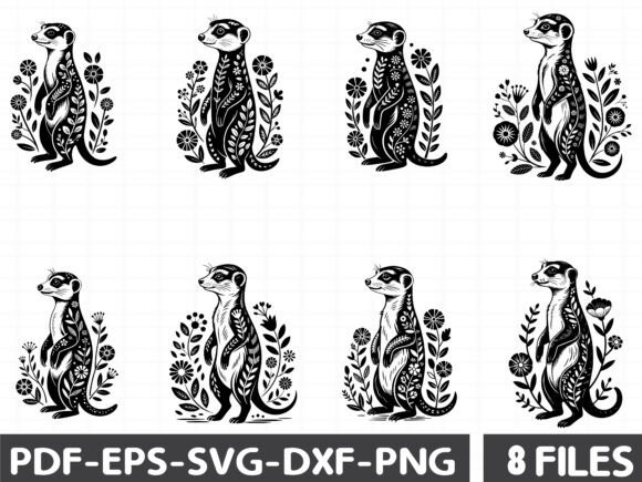 Floral Meerkat Graphics and Illustrations Review