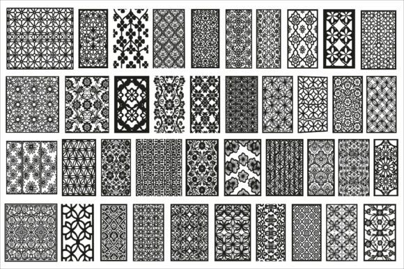 Seamless Abstract Geometric Floral Graphics and Illustrations Review