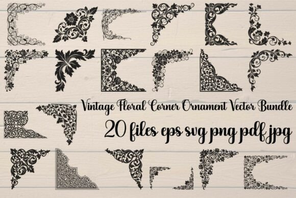 Vintage Floral Corner Ornament Vector Review